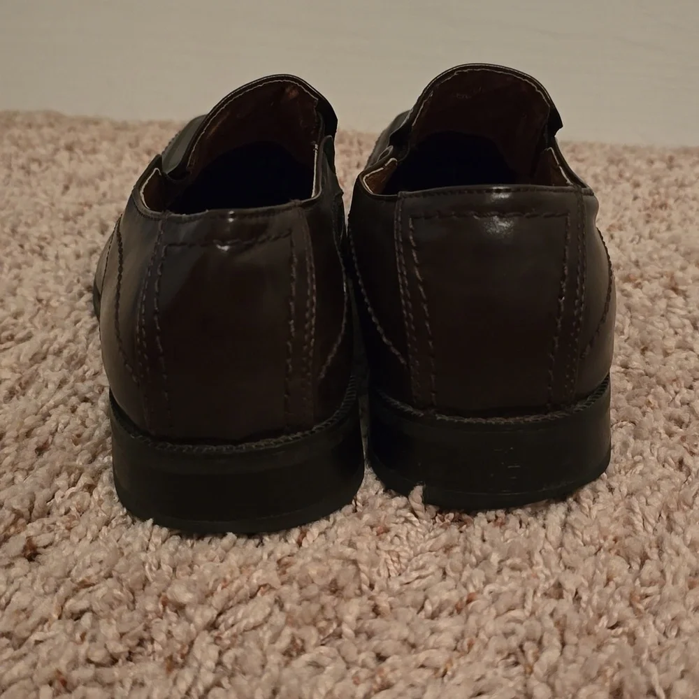 Joseph Abboud Men's Brown Leather Loafers Size 8.5M